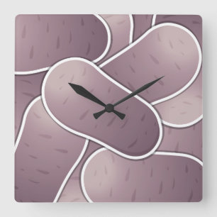 Reloj Cuadrado Patata azul funky