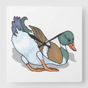 Reloj Cuadrado Pato