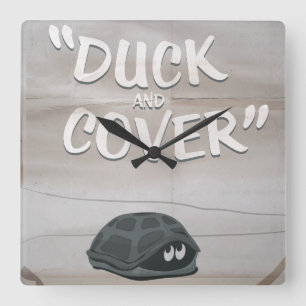 Reloj Cuadrado Pato & Cubre