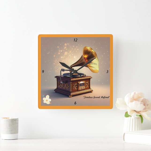 Reloj Cuadrado "Patrimonio musical eterno" (Hogar)