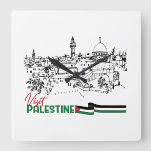 Reloj Cuadrado Patrimonio y esperanza palestinos