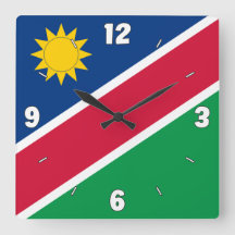Patriota de la bandera de Namibia azul rojo verde 