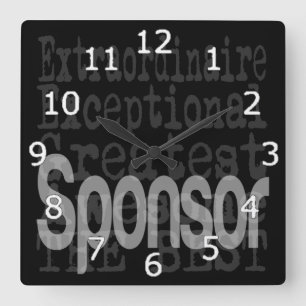 Reloj Cuadrado Patrocinador Extraordinaire