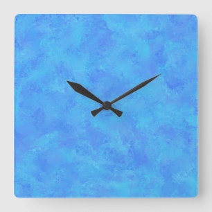 Reloj Cuadrado Patrón abstracto azul