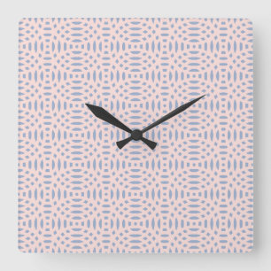 Reloj Cuadrado patrón continuo de formas circulares