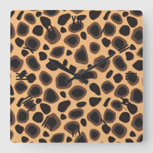 Reloj Cuadrado Patrón de Cheetah