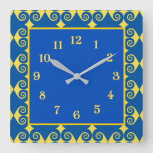 Reloj Cuadrado Patrón de diamante curo
