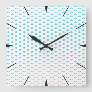 Reloj Cuadrado Patrón de peces Jesús