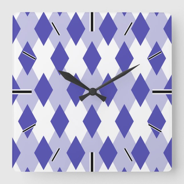 Reloj Cuadrado Patrón de plástico_4A46B0 (Anverso)