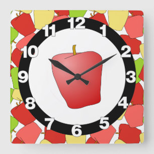 Reloj Cuadrado Patrón de salto de Apple