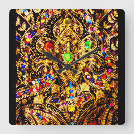 Reloj Cuadrado Patrón de vestir egipcio