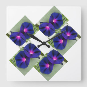Reloj Cuadrado Patrón floral