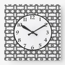 Patrón geométrico blanco elegante y moderno negro