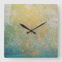 Patrón geométrico de piedra dorada y turquesa