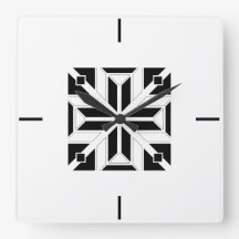 Patrón geométrico elegante en blanco y negro