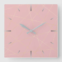 Patrón geométrico elegante y moderno de color rosa