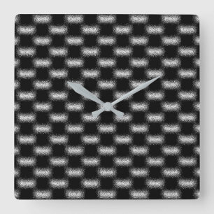 Reloj Cuadrado Patrones singulares de abstracción modernos de Gua
