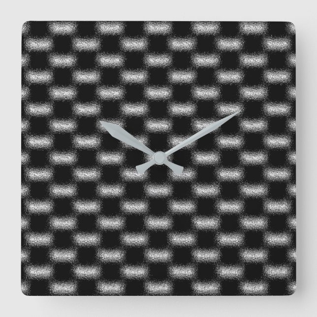 Reloj Cuadrado Patrones singulares de abstracción modernos de Gua (Anverso)