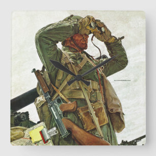 Reloj Cuadrado Patrulla del tanque