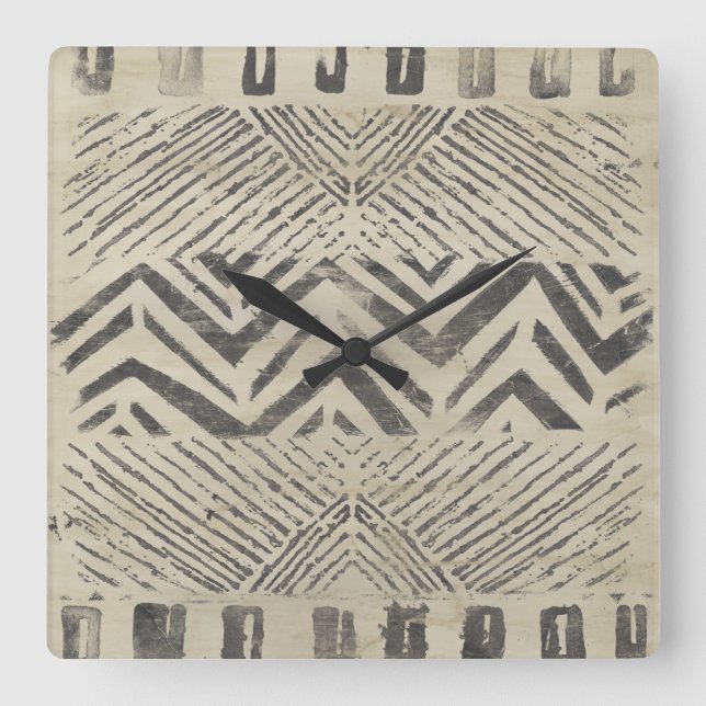 Reloj Cuadrado Pattern Bazaar - Geometric Shapes (Anverso)