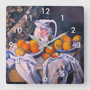 Reloj Cuadrado Paul Cezanne - Bodegón con una cortina