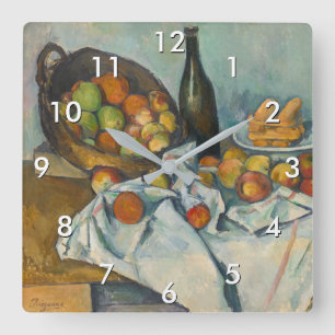 Reloj Cuadrado Paul Cezanne - The Basket of Apples