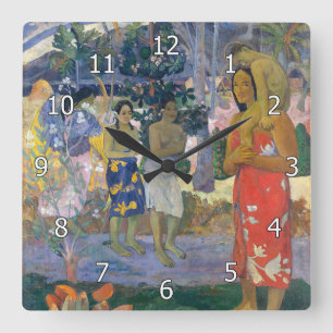 Reloj Cuadrado Paul Gauguin - Ave María / Ia Orana Maria