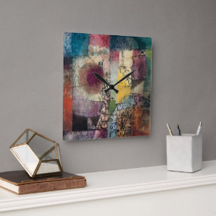Reloj Cuadrado Paul Klee Arte Abstracto Cubismo