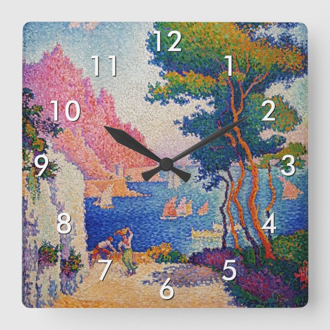 Reloj Cuadrado Paul Signac - Cabo de Noli (Anverso)