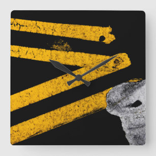 Reloj Cuadrado Pavement Road Traffic Marking Lines - Guay - Fun