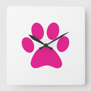Reloj Cuadrado Paw Print