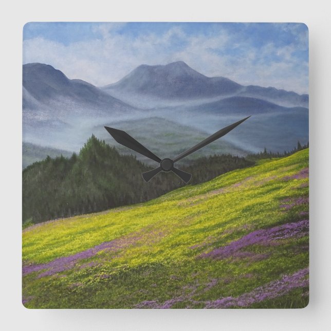Reloj Cuadrado "Paz en el valle" (Anverso)