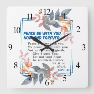 Reloj Cuadrado Paz sea contigo