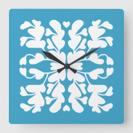 Reloj Cuadrado Peacock deco