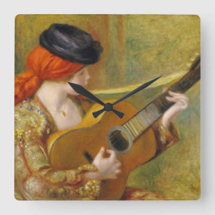 Reloj Cuadrado Pedro una mujer española joven de Renoir el   con