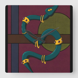 Reloj Cuadrado Pegatina Carré Snake