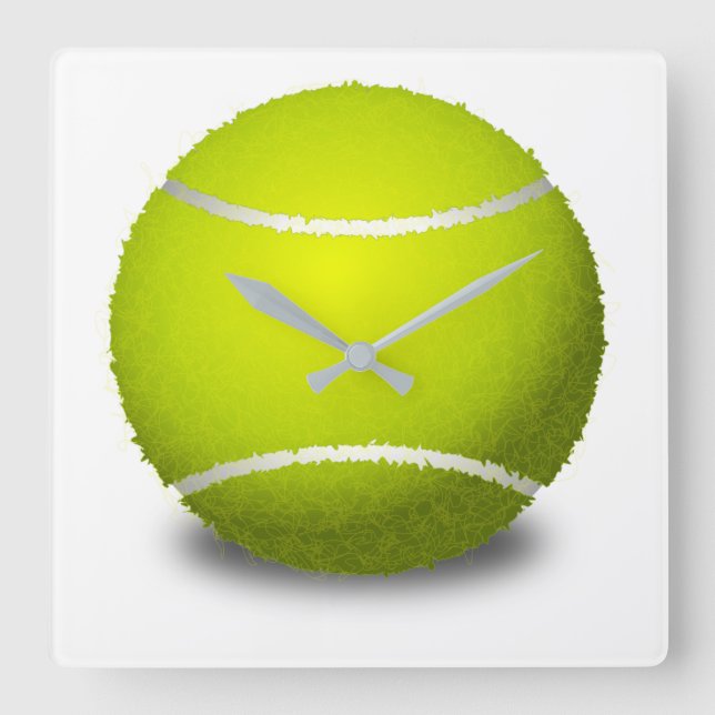 Reloj Cuadrado Pelota de tenis (Anverso)