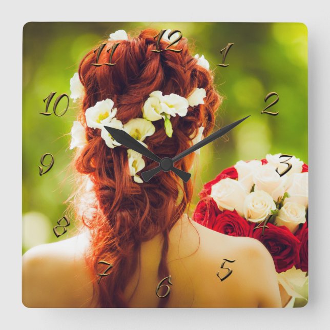 Reloj Cuadrado Peluquería (Anverso)