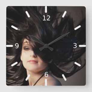 Reloj Cuadrado Peluquería