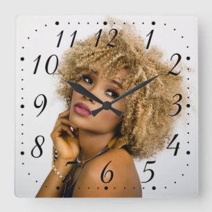 Reloj Cuadrado Peluquería