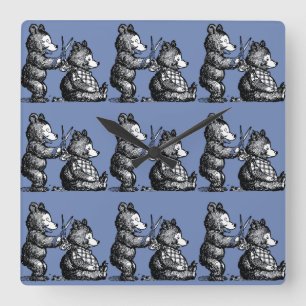 Reloj Cuadrado Peluquero de Beary Niza