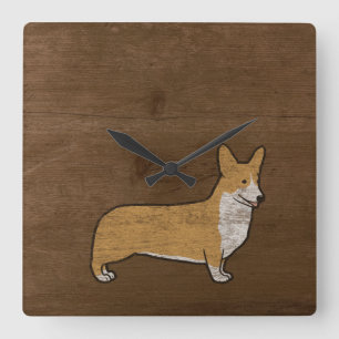 Reloj Cuadrado Pembroke Welsh Corgi