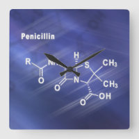 Penicilina, antibiótico, Sustancia química estruct