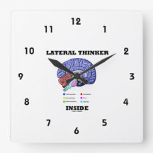 Pensador lateral dentro del humor geek del cerebro