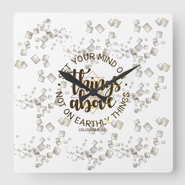 Reloj Cuadrado pensar (Anverso)