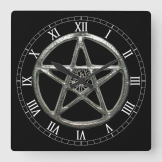 Reloj Cuadrado Pentáculo Árbol De La Vida Cuadrado Numérico Roman