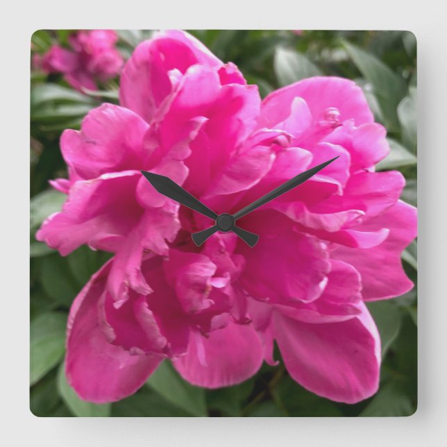 Reloj Cuadrado Peony Clock (Anverso)