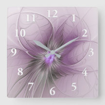Pequeña belleza arte floral fractal moderno gris m