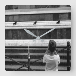 Reloj Cuadrado Pequeño fotógrafo