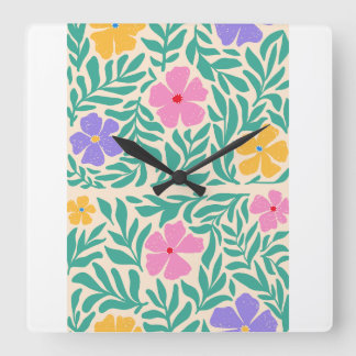 Reloj Cuadrado  Per clocks  logo flawrs  